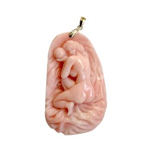 Andean Opal Goddess with Crystal Ball Talisman Pendant